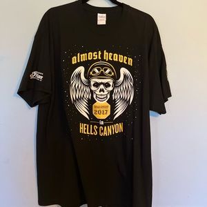 Hells canyon skull 2xl tshirt